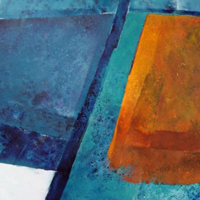 Pentr Ty Gwyn - Oxide Orange, Oil on canvas, 2010